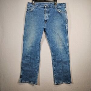 Dickies Carpenter Jeans Mens 38x30 Blue Denim‎ Workwear Utility Pants